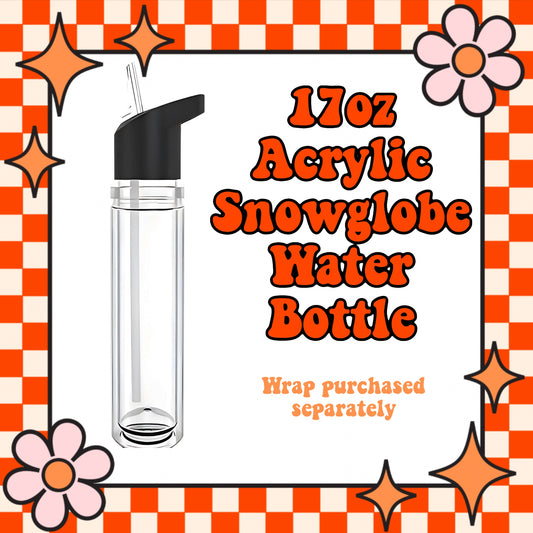 17oz ACRYLIC Snowglobe Bottles