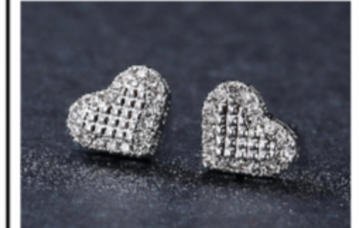 Heart Stud Earrings