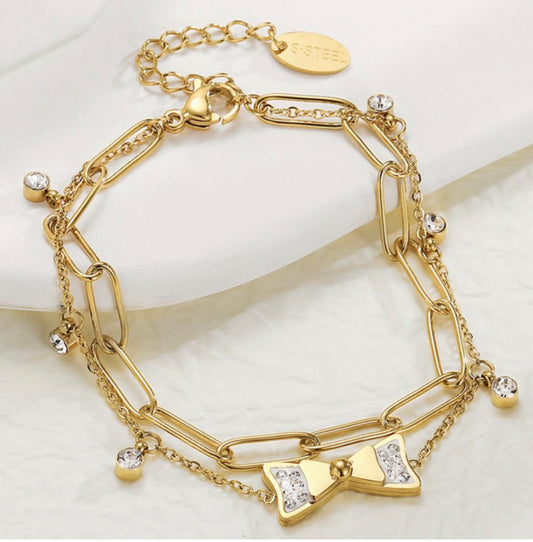 Golden Bow Bracelet