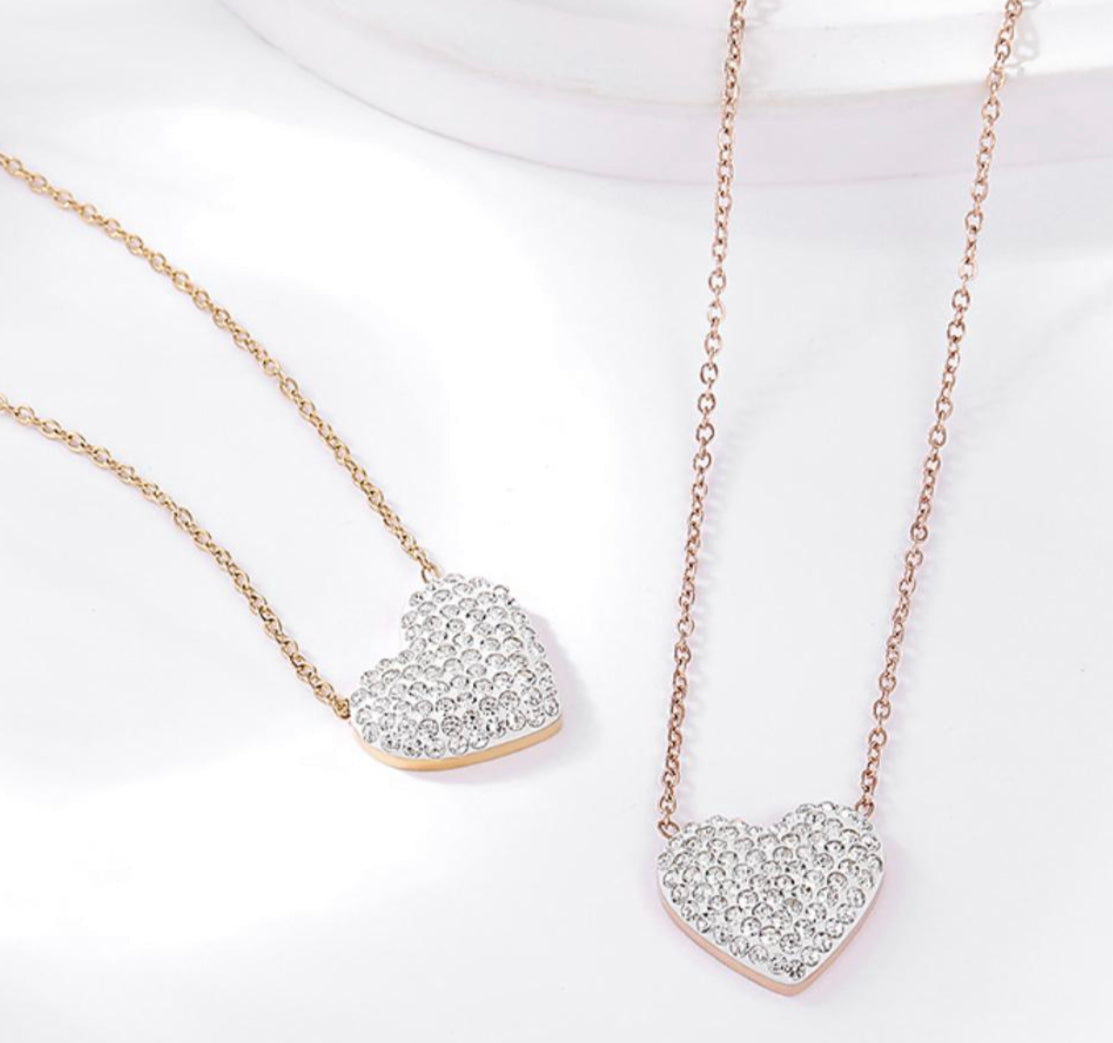 Icy Heart Necklace